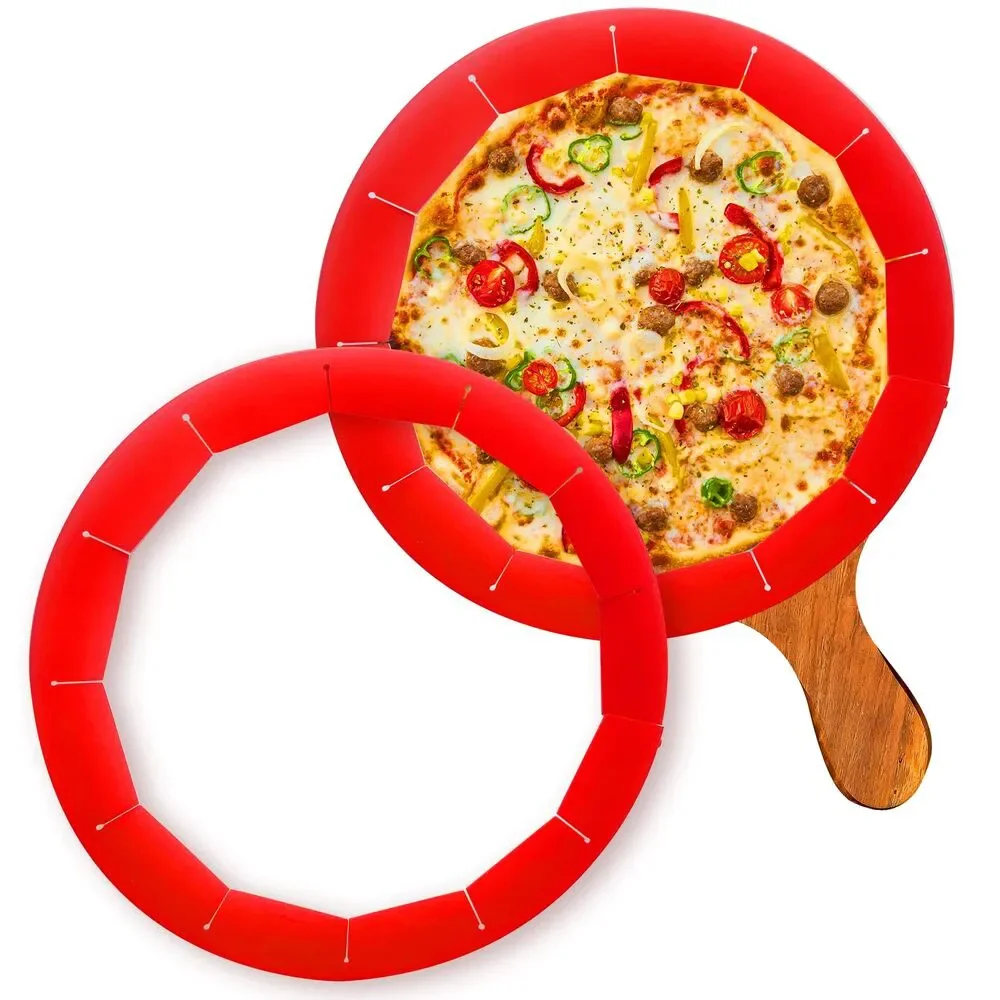 2 Pack, Adjustable Silicone Crust Shield 8-10.7 Inch Pies - Dishwasher Safe